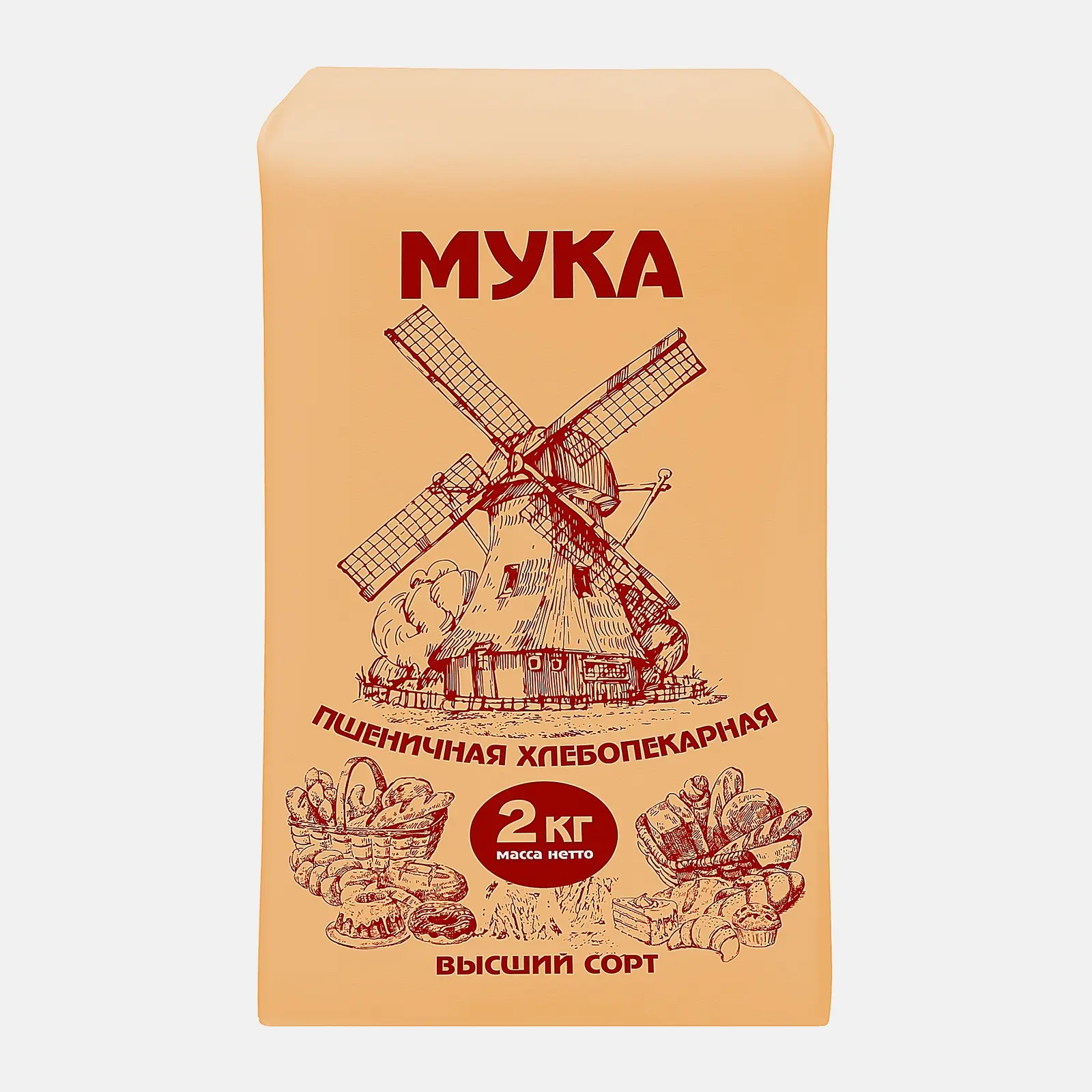 Мука Пшеничная 2кг в ассортименте