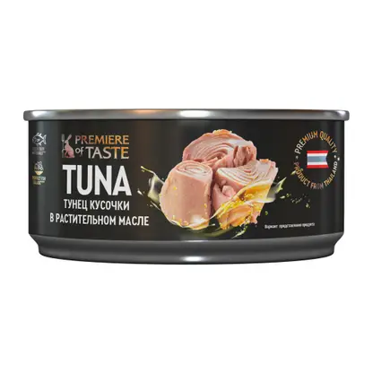 Изображение товара Тунец в растительном масле Premiere of Taste 185г
