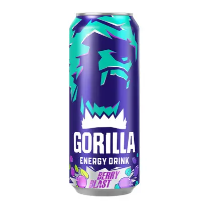 Изображение товара Энергетический напиток Gorilla Berry Blast безалкогольный 450мл Изображение товара Энергетический напиток Gorilla Berry Blast безалкогольный 450мл