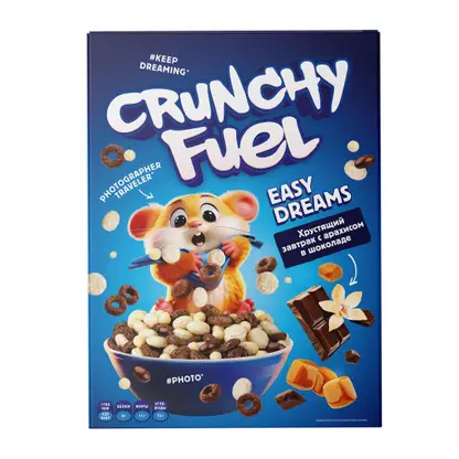 Изображение товара Хрустящий завтрак Crunchy Fuel Easy Dreams арахис в шоколаде 200г