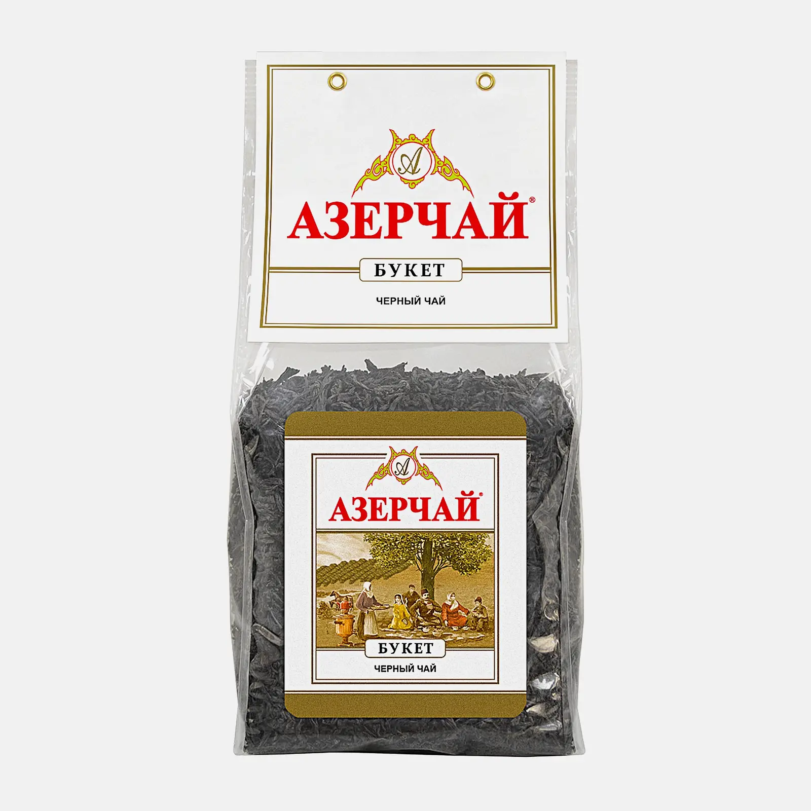 Чай чёрный Азерчай байховый Букет 400г