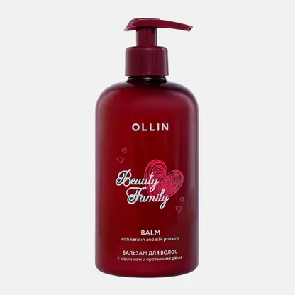 Бальзам для волос Ollin Beauty Family кератин и протеины шелка 500мл