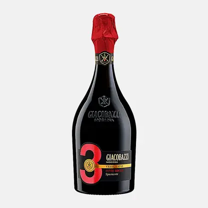 Вино игристое Giacobazzi 3 красное полусухое 10% 750мл
