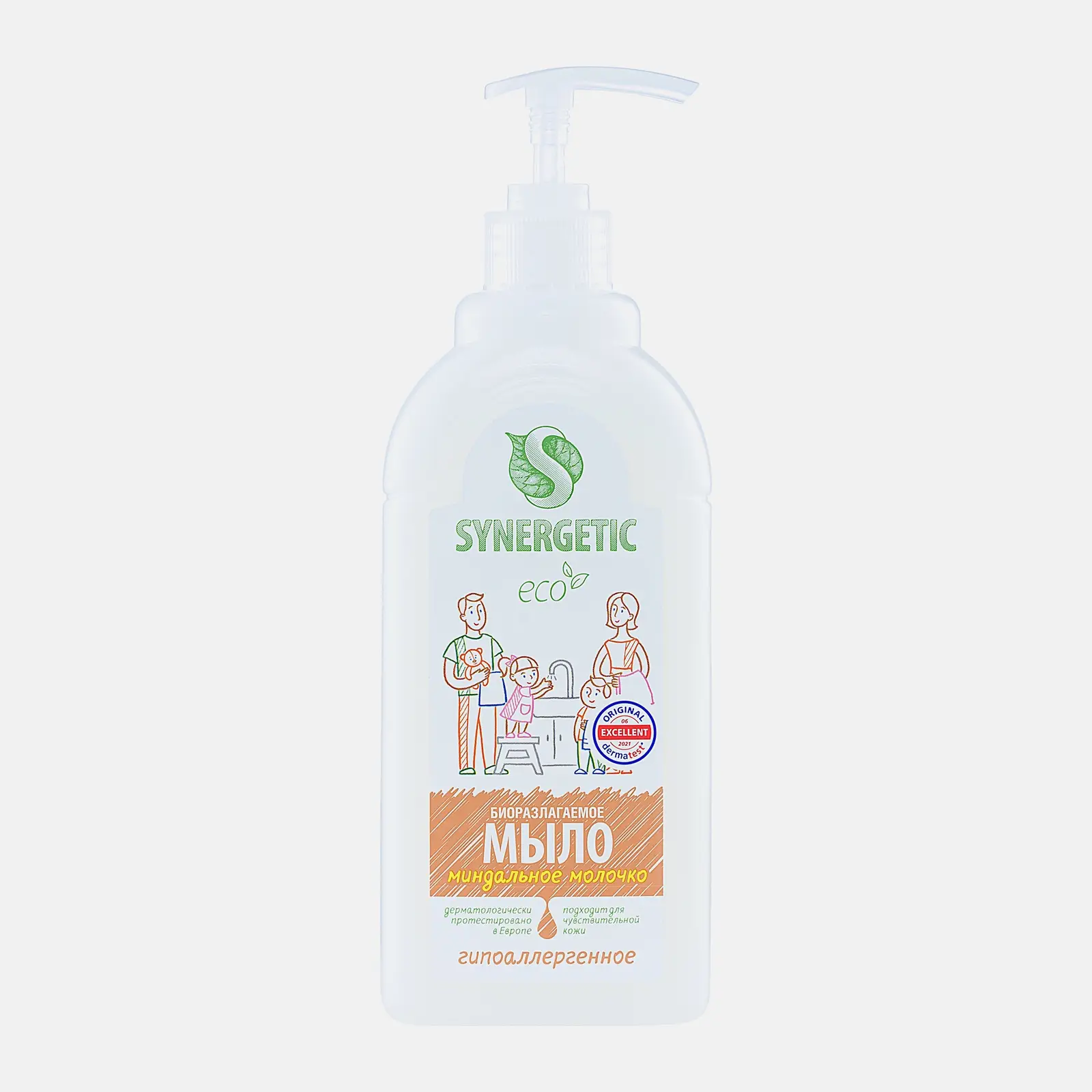 Мыло жидкое Synergetic Миндальное молочко 500мл