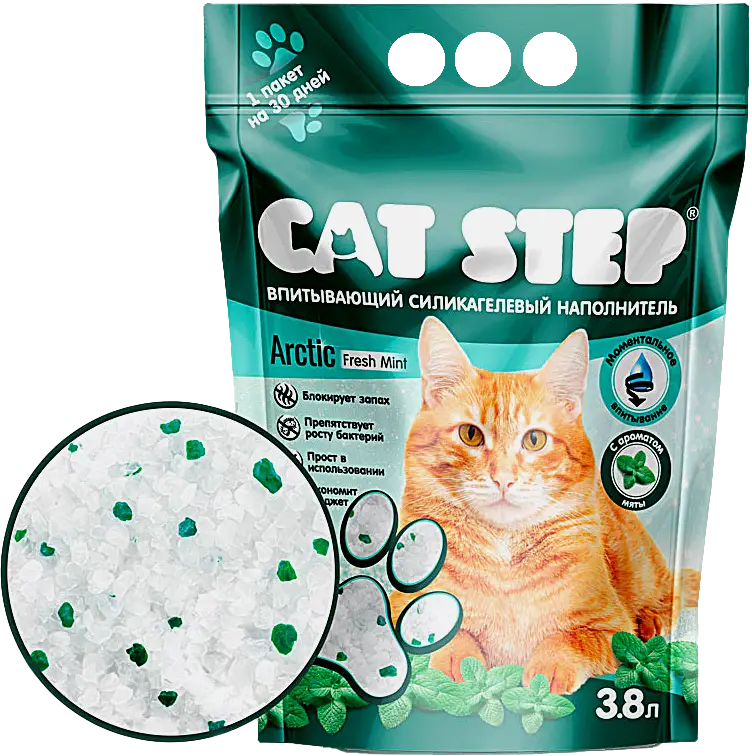 Наполнитель для кошачьего туалета Cat Step 3.8л в ассортименте