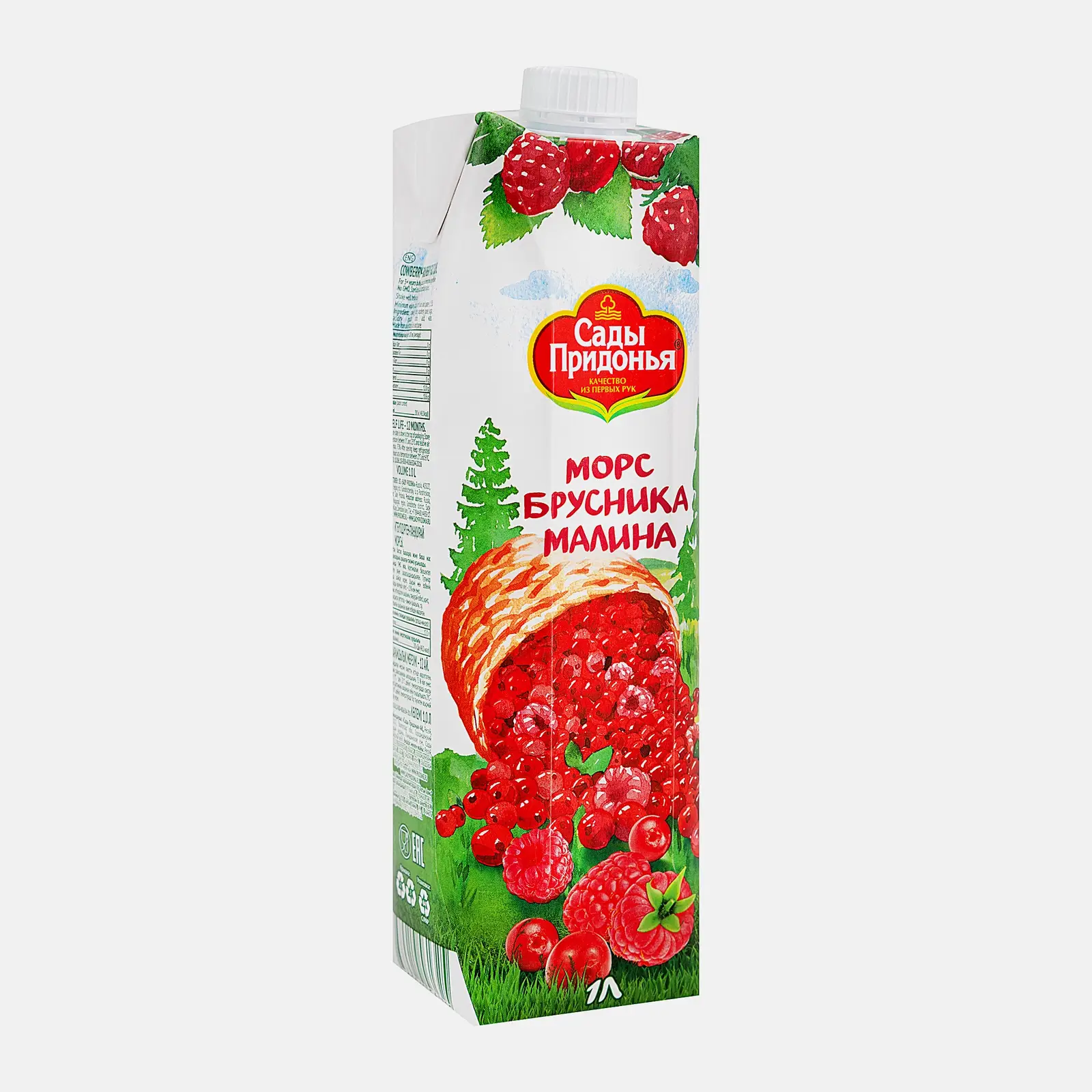 Морс Сады Придонья Брусника-Малина 1л