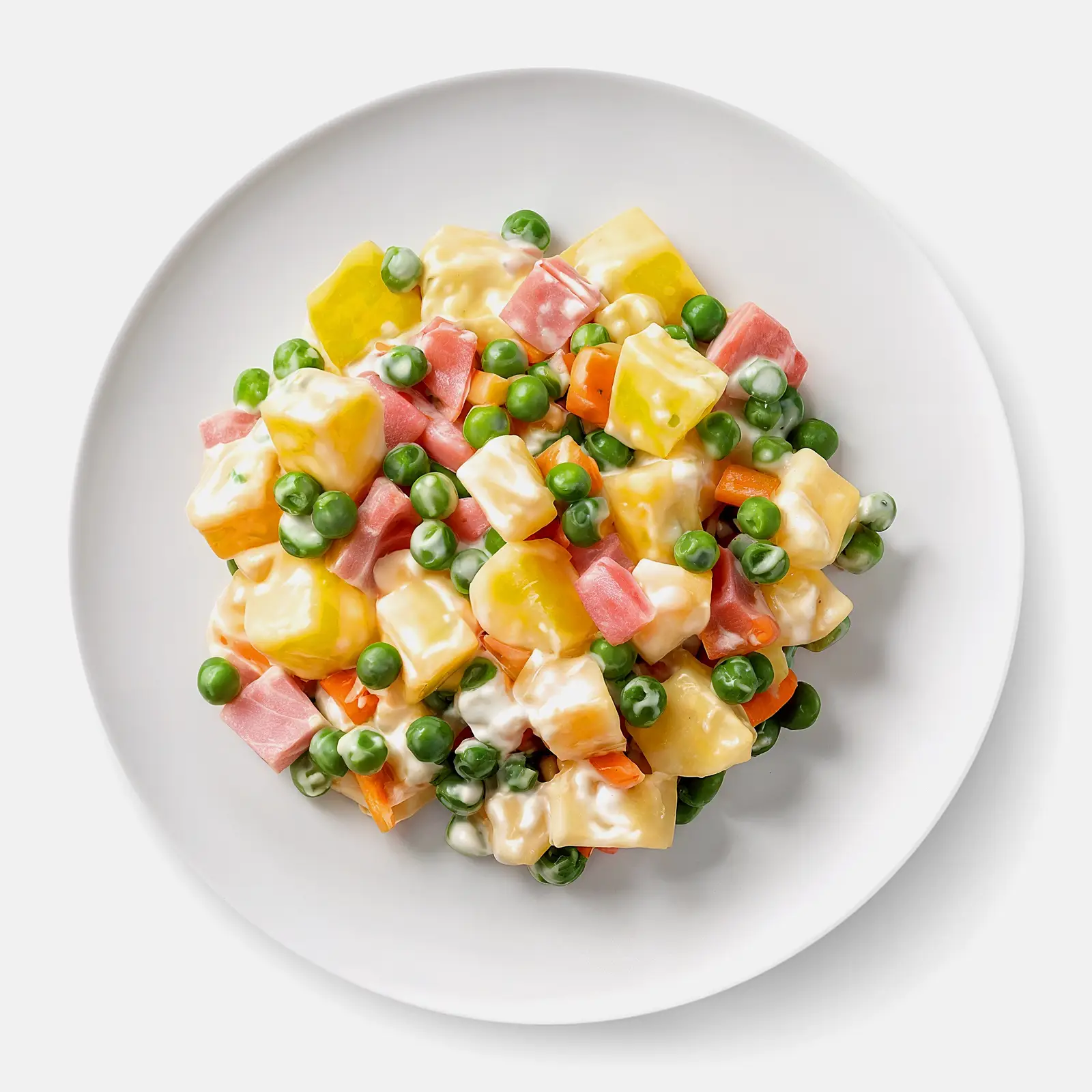 Салат с копченым мясом в майонезе 150г