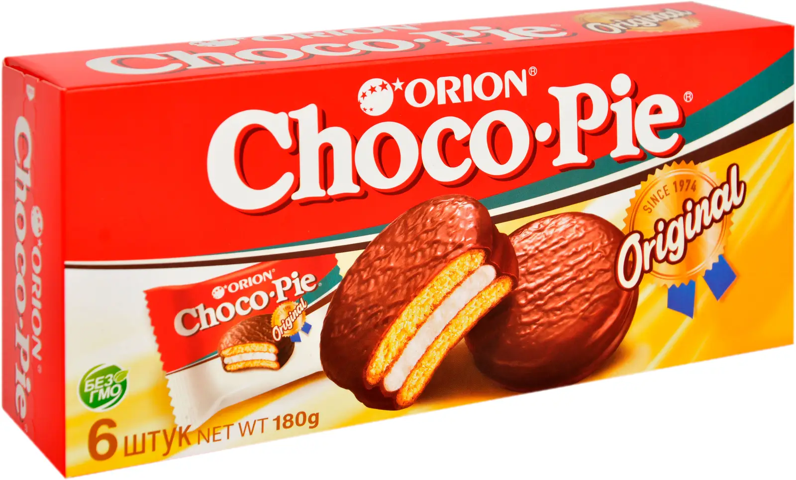 Пирожное Orion Choco Pie в глазури 6шт*30г - Магнит-Продукты