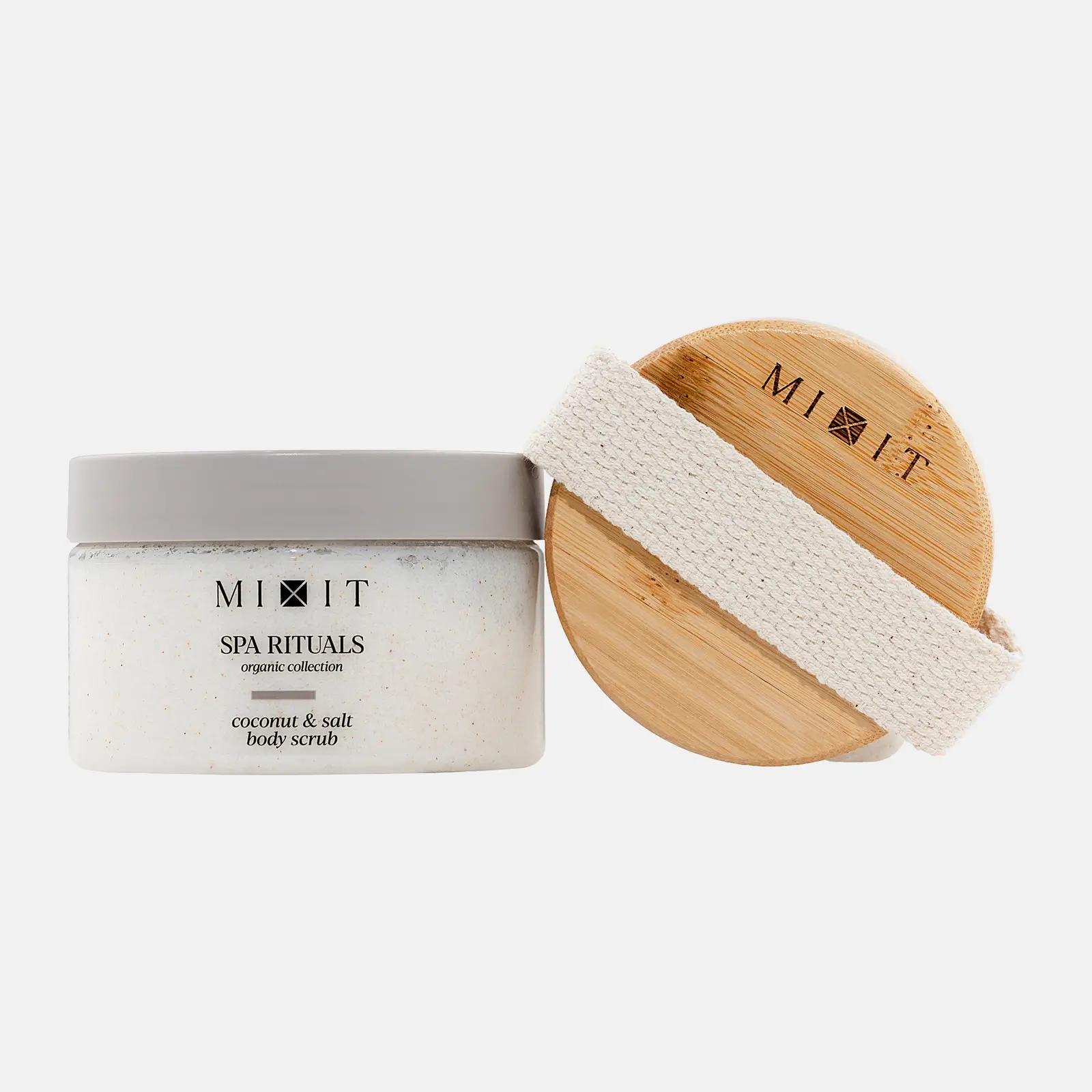 Подарочный набор для тела Coconat Mixit Баттер 250г + Скраб 300г + Массажная щетка в ассортименте - фото 3