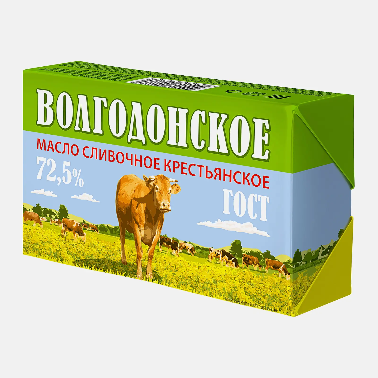 Сливочное масло Крестьянское Волгодонское 72.5% 320г - фото 2