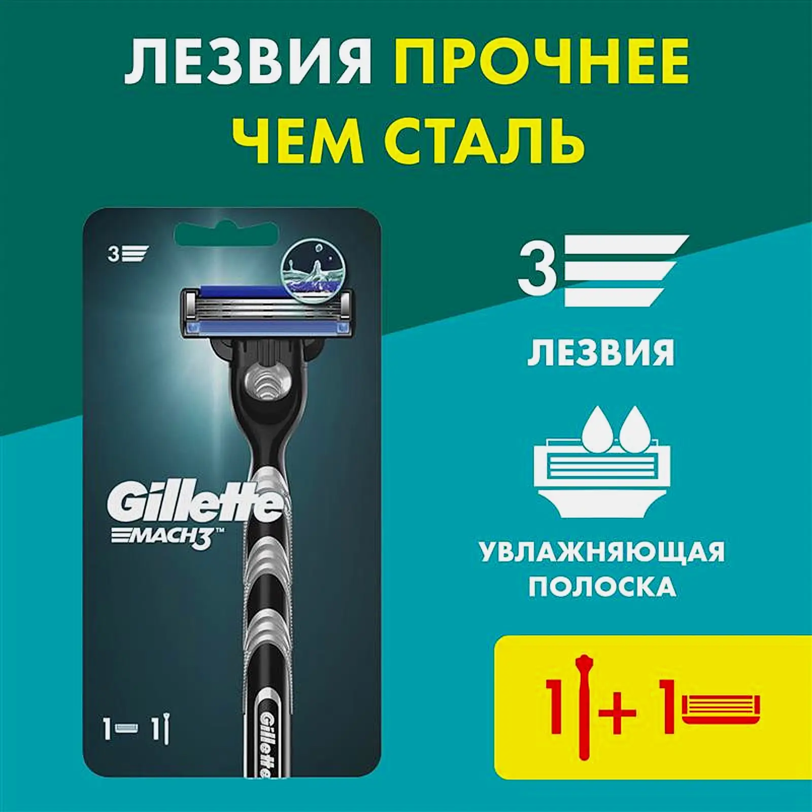 Бритвенный станок Gillette Mach3