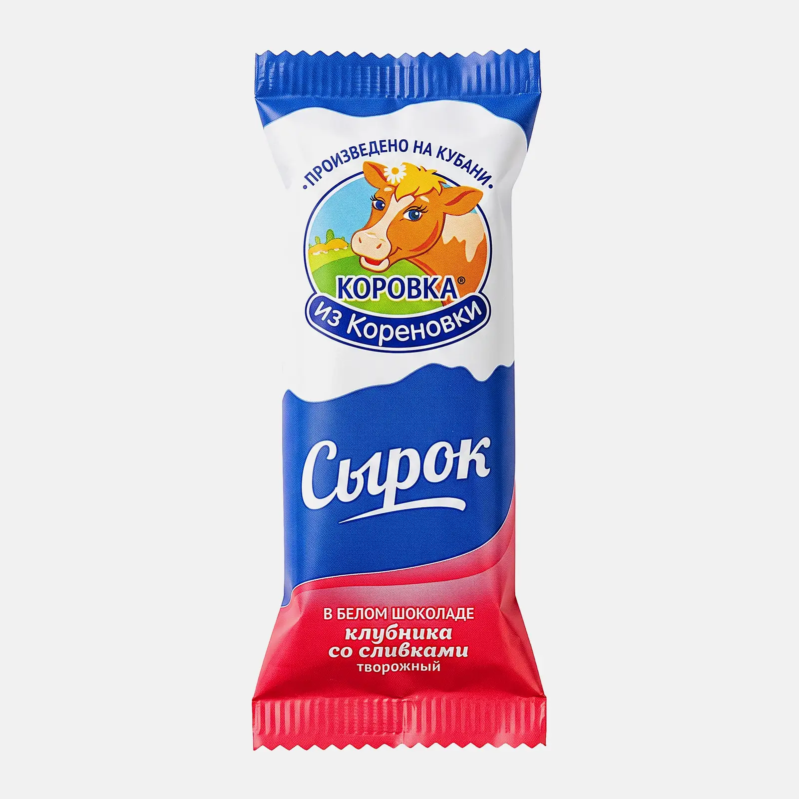 Сырок Коровка из Кореновки Клубника со сливками 23% 40г