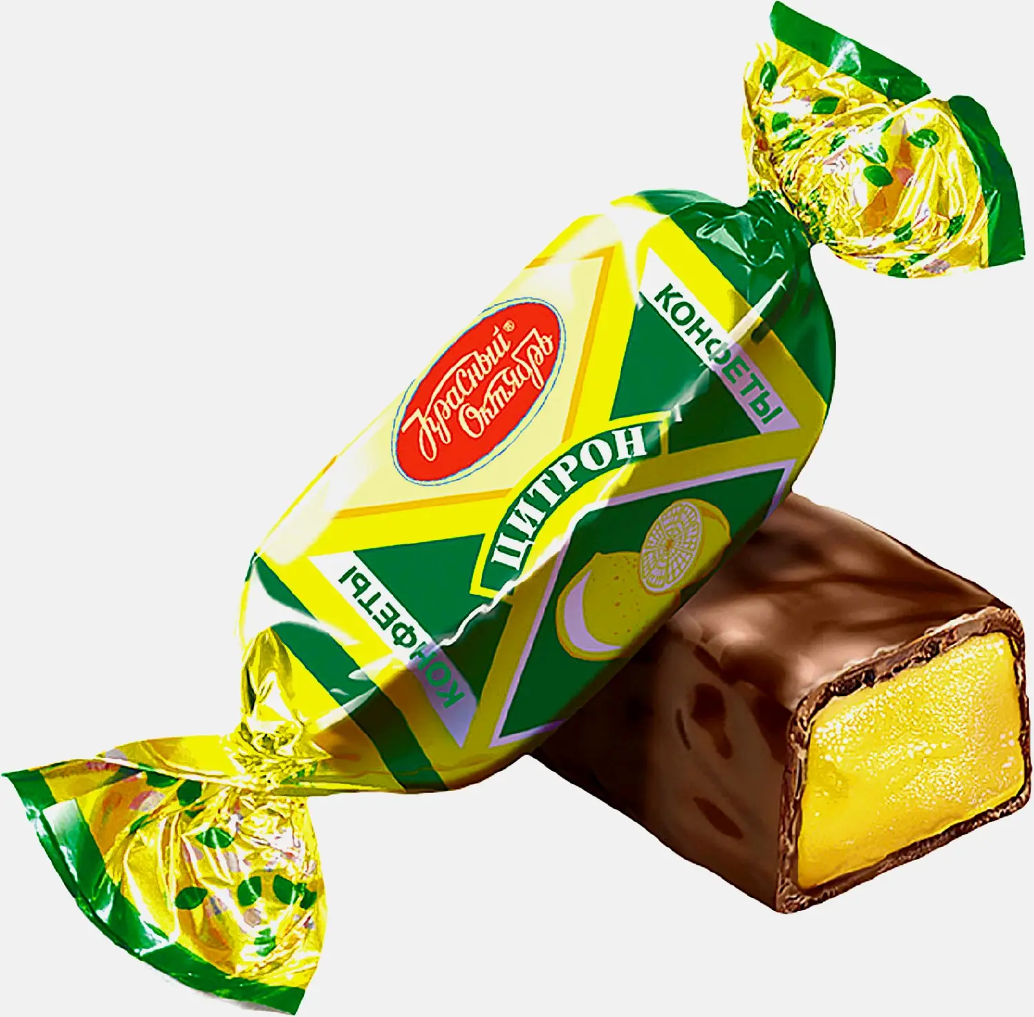 Изображение товара Конфеты Цитрон с цитрусовым вкусом и шоколадной глазурью 300 г