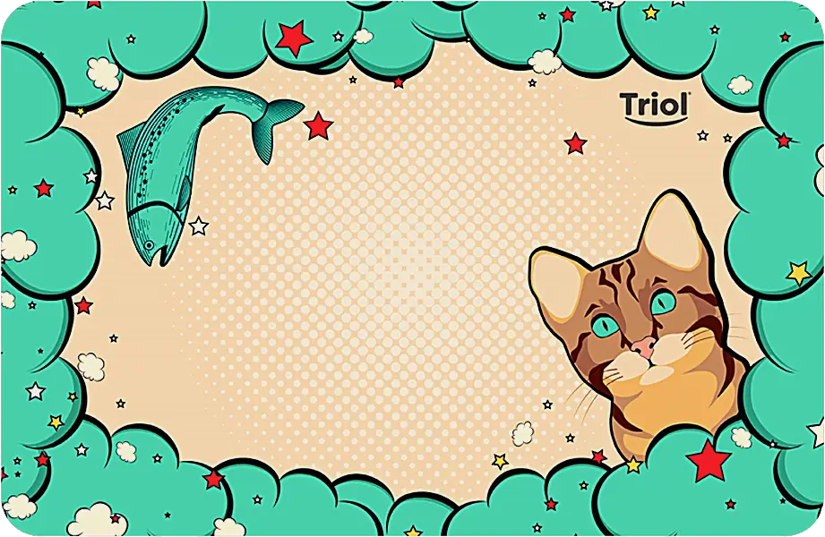 Коврик под миску Triol для животных 430*280мм в ассортименте - фото 2