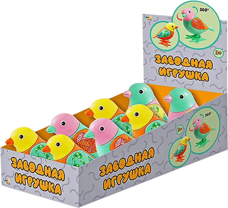 Заводная игрушка LoriRocket Птичка в ассортименте