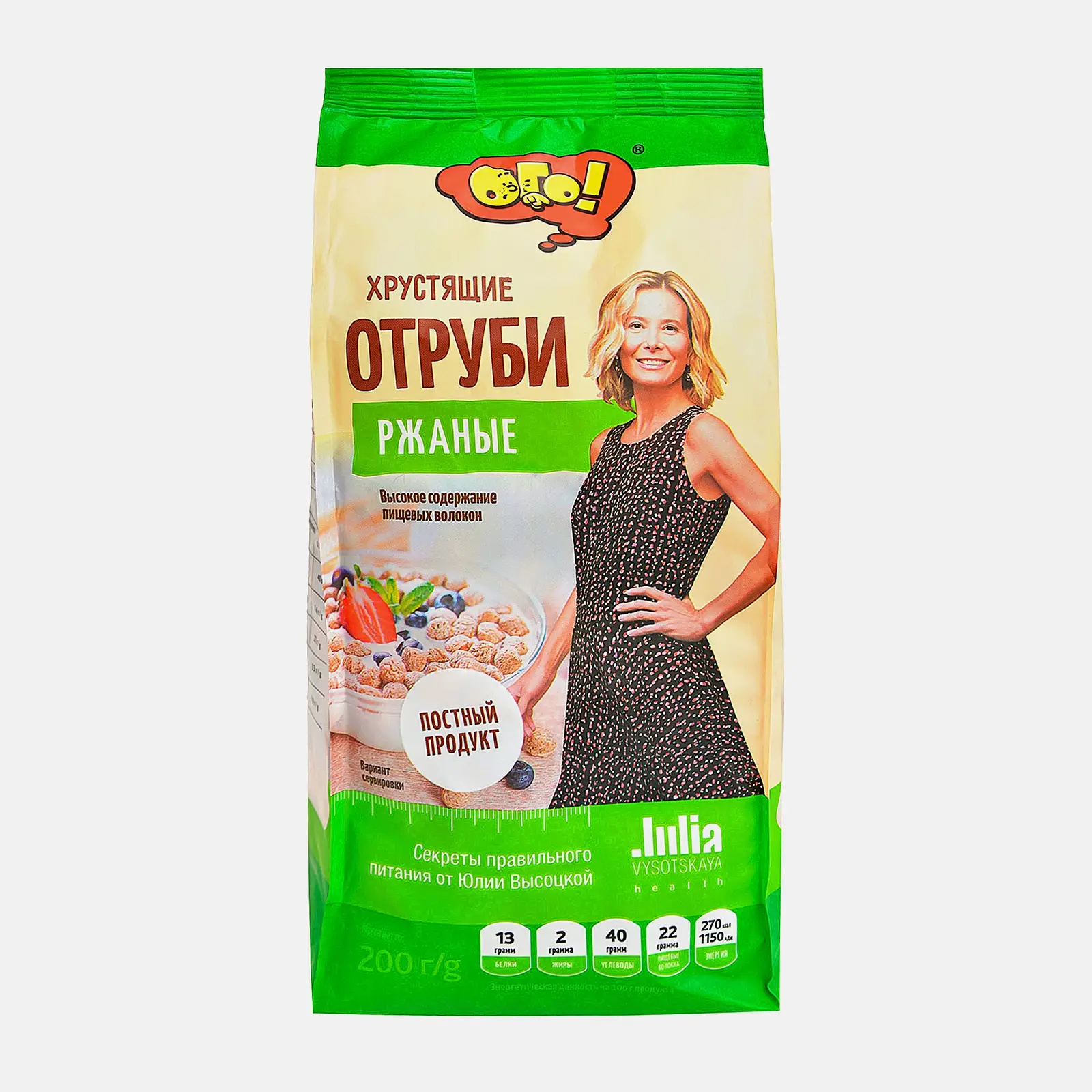 Отруби Ого ржаные 200г