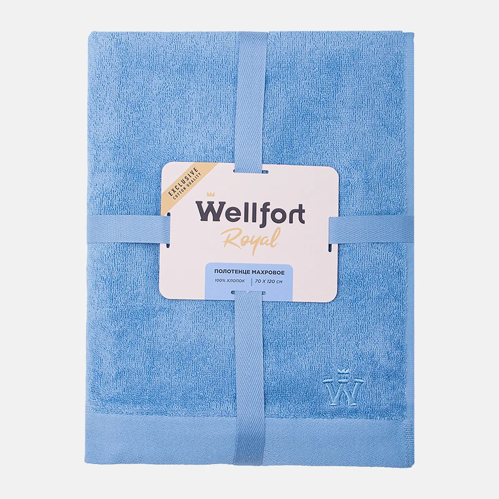 Махровое полотенце 70*120см синее Royal Wellfort Mufta Махровое полотенце 70*120см синее Royal Wellfort Mufta