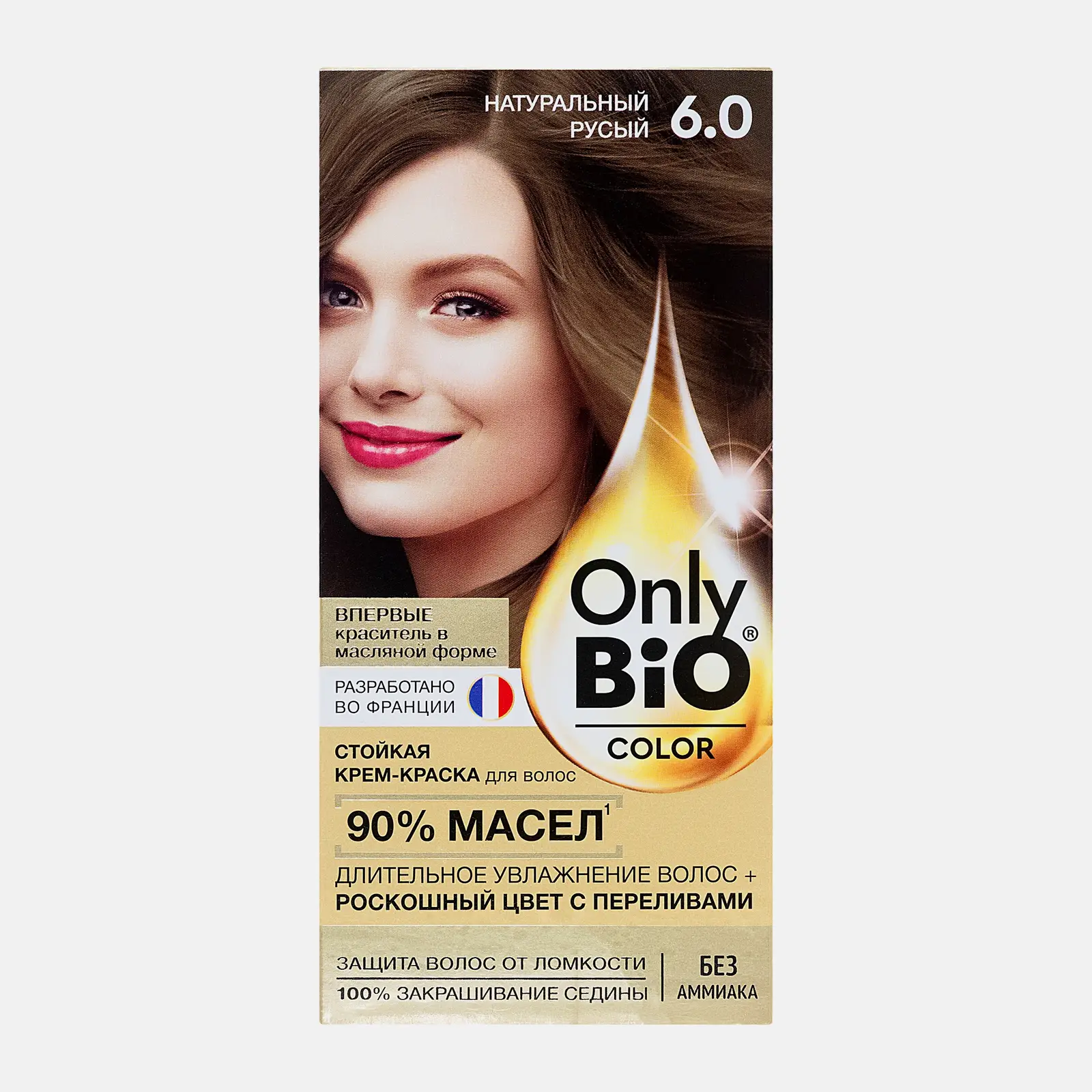 Краска для волос Only Bio Color тон 6.0 Натуральный русый 115мл