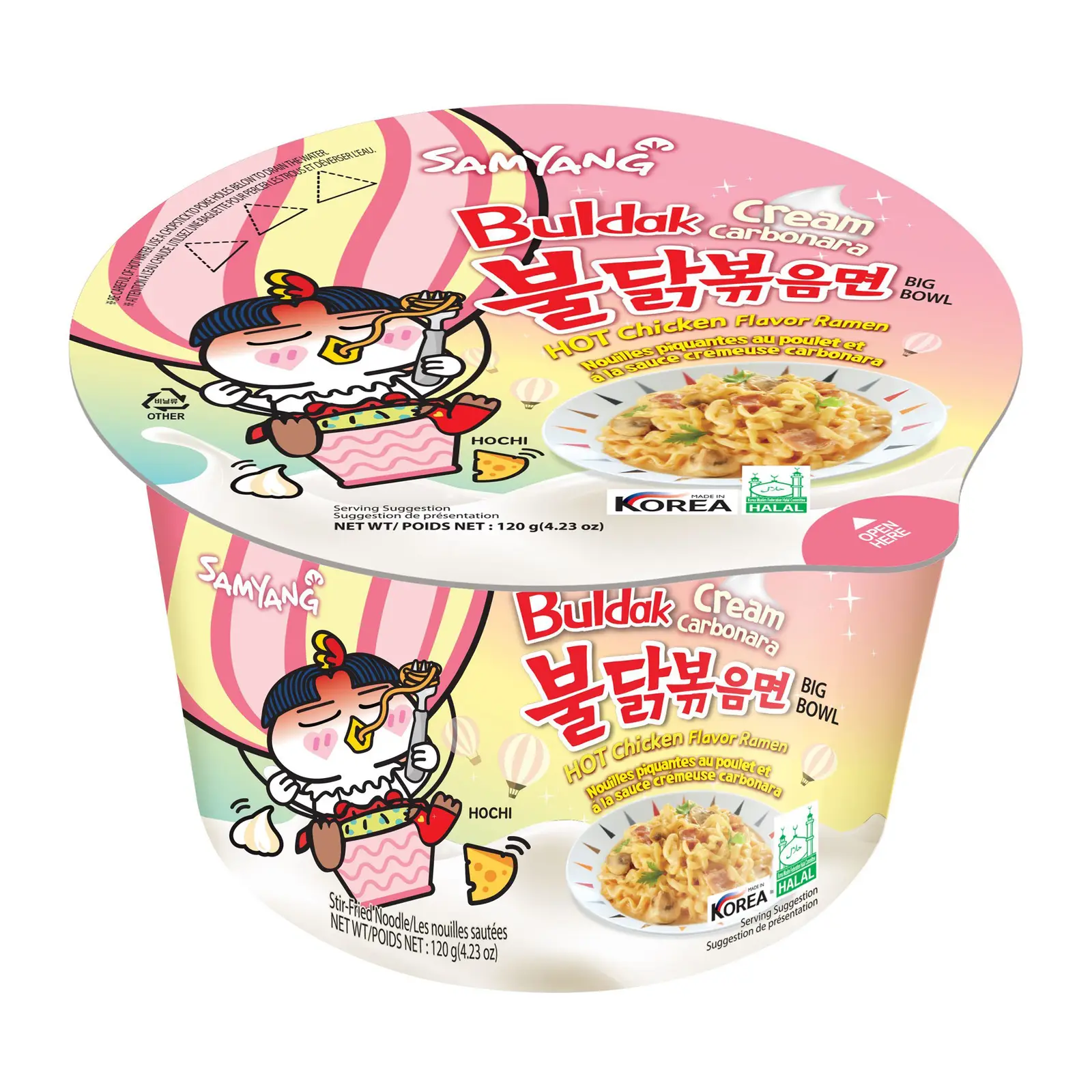 Изображение товара Лапша быстрого приготовления Cream Carbonara Samyang 120г