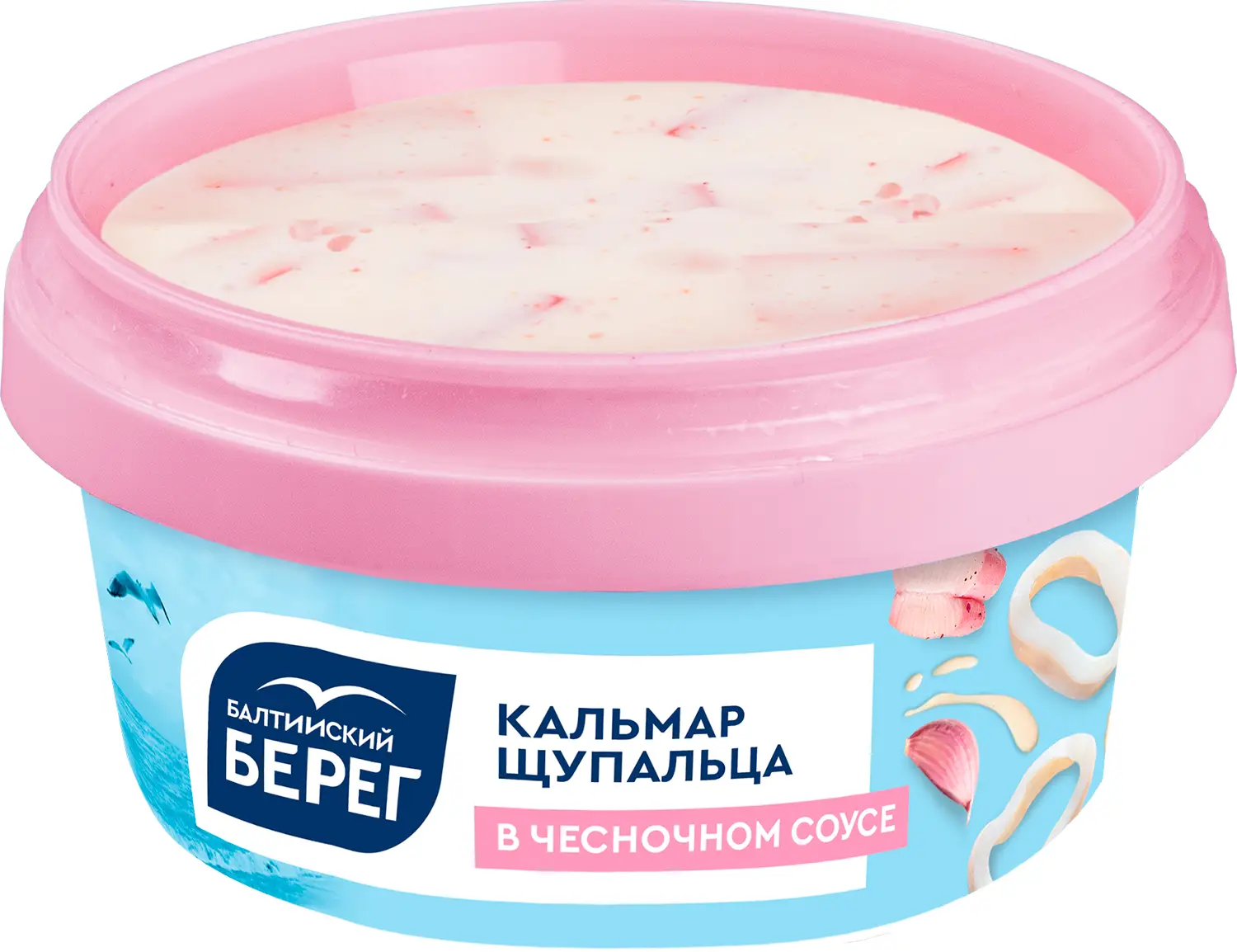 Щупальца кальмара Балтийский берег в чесночном соусе 210г - Магнит-Продукты