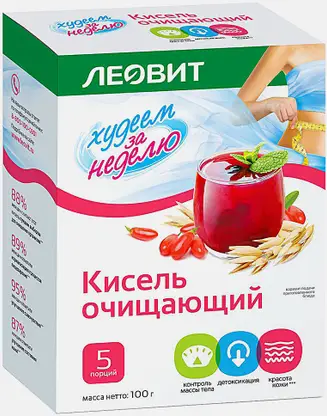 Кисель очищающий Леовит 20г 5шт