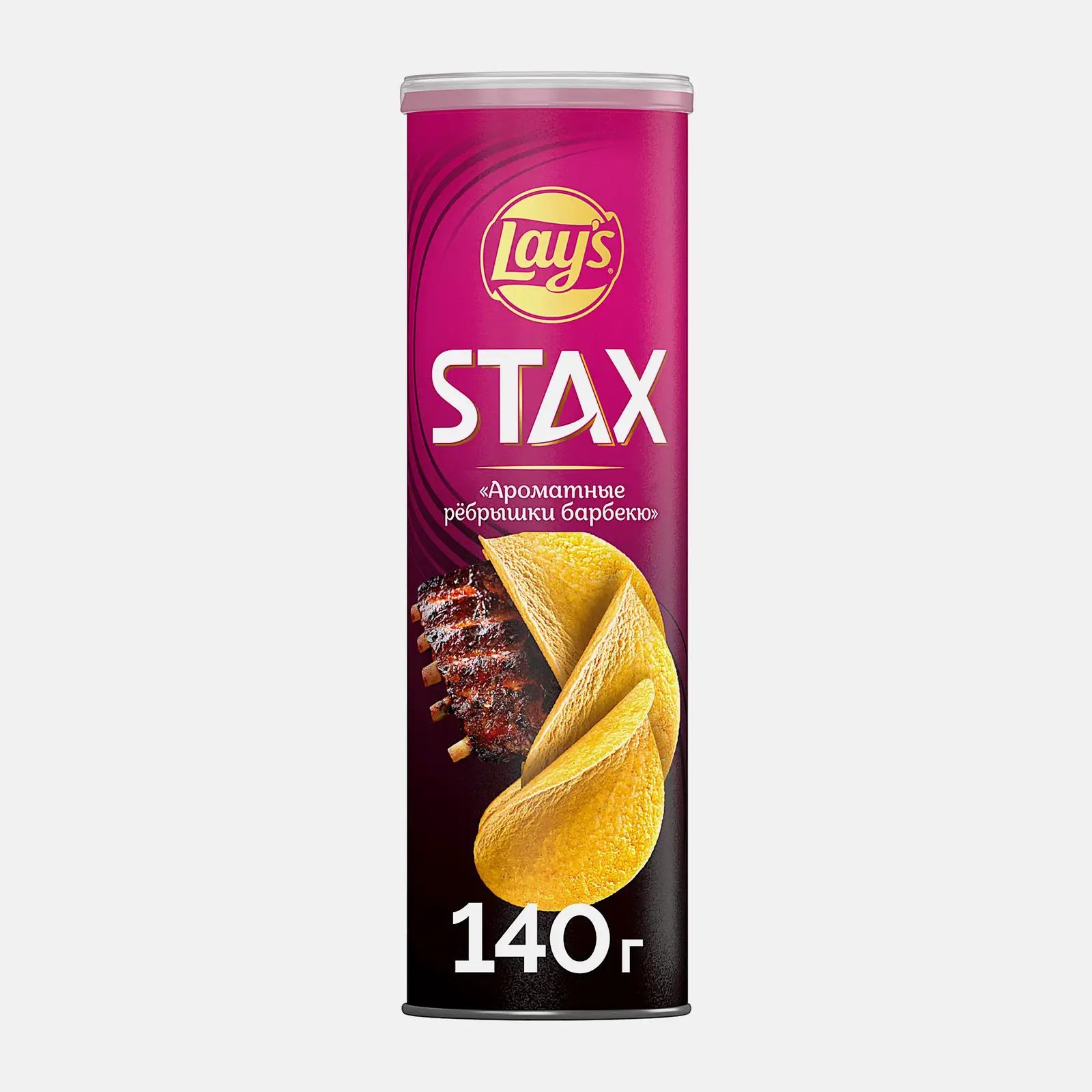 Изображение товара Чипсы Lays Stax пикантная паприка 140г или другие вкусы в ассортименте