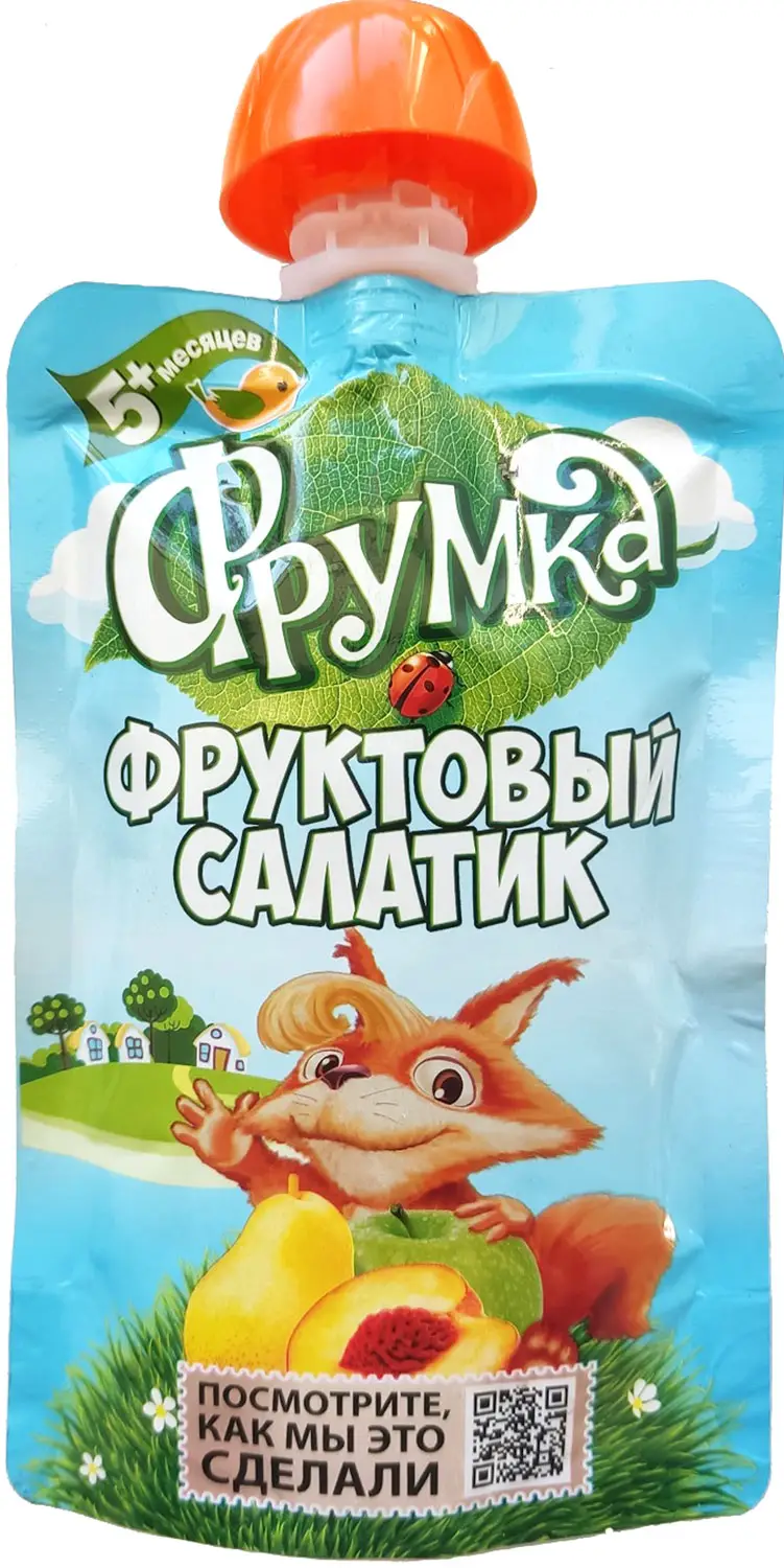 Изображение товара Пюре детское Фрумка фруктовый салатик с 5 месяцев 90г