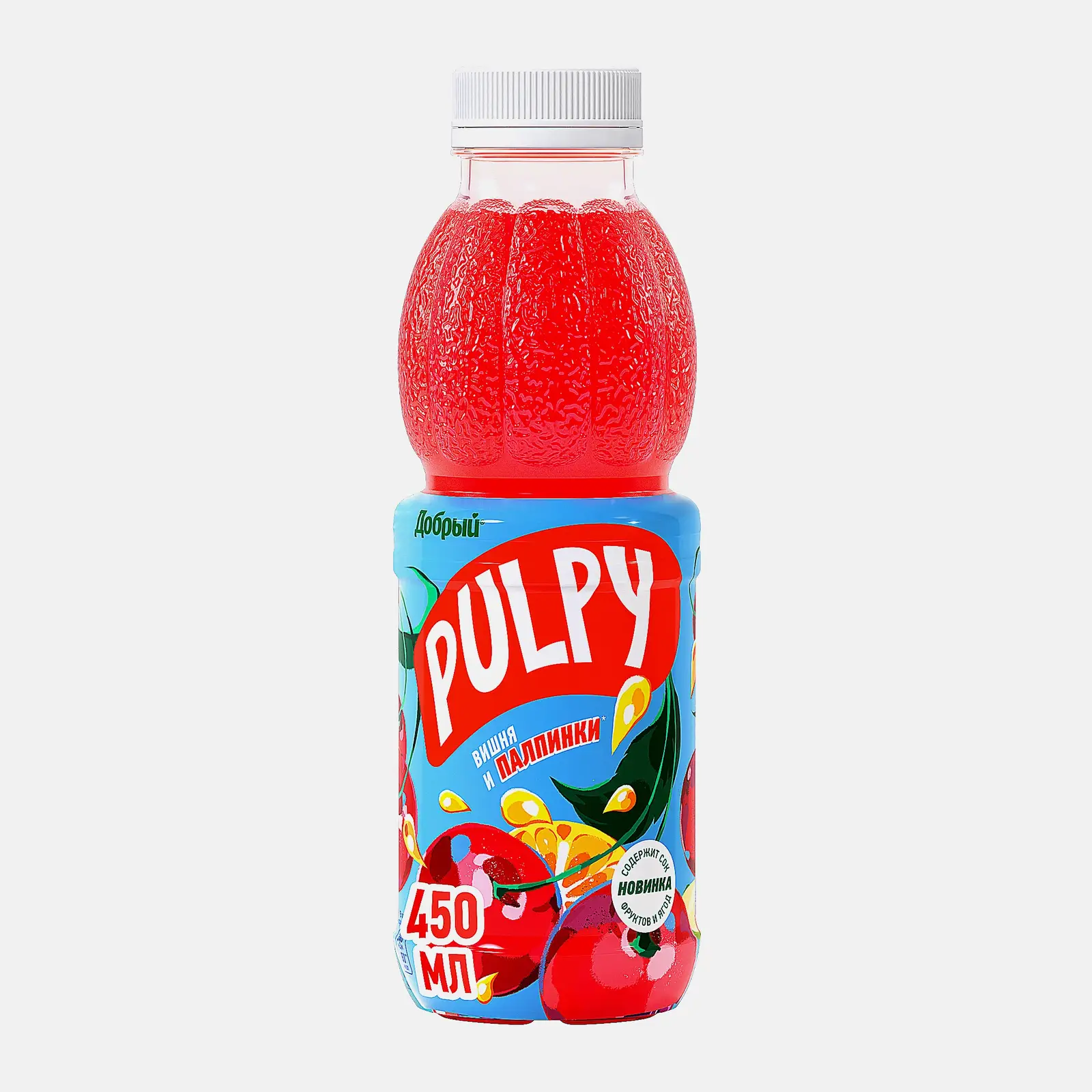 Напиток сокосодержащий Добрый Pulpy Вишня 450мл Напиток сокосодержащий Добрый Pulpy Вишня 450мл