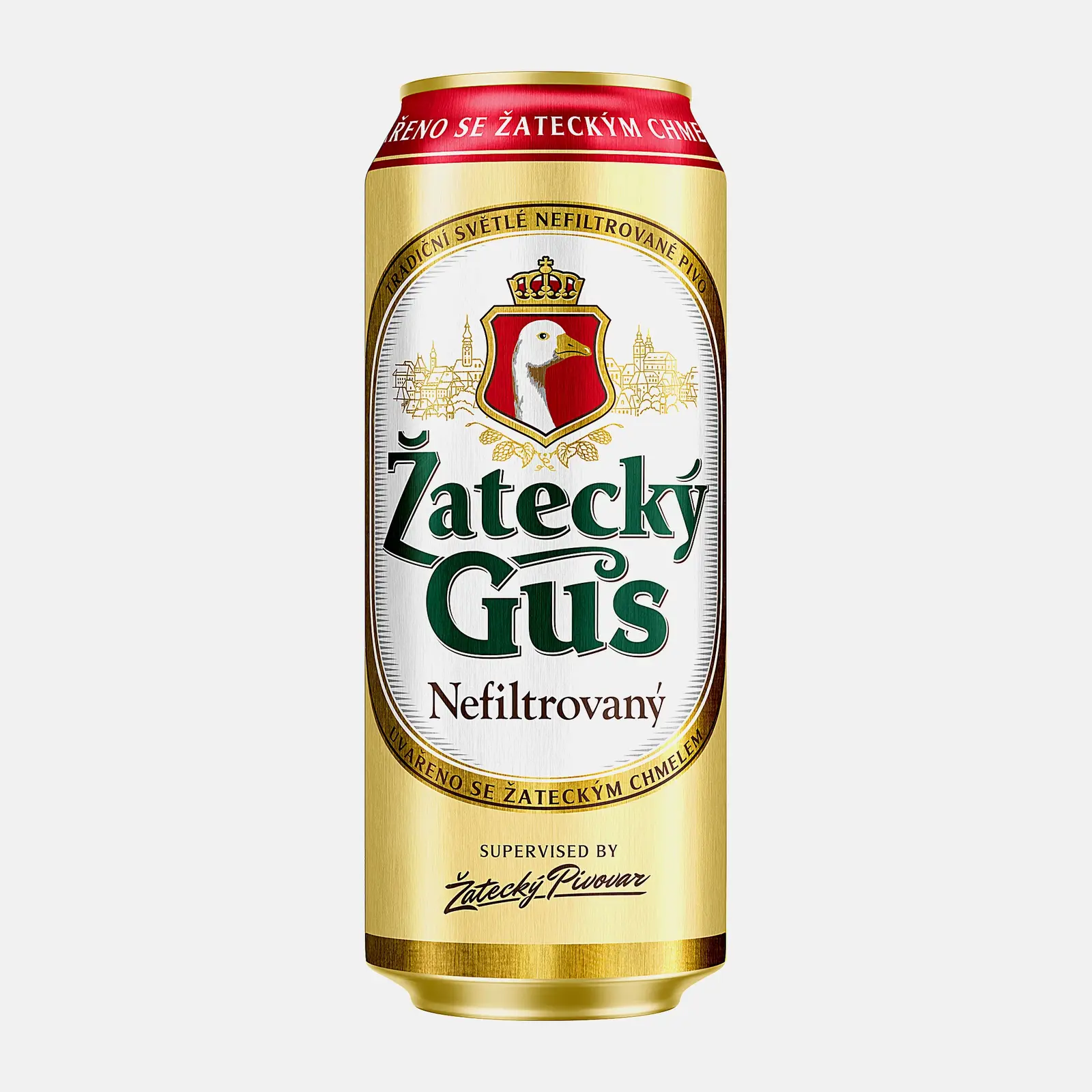 Изображение товара Пиво Zatecky Gus светлое нефильтрованное 4.8% 450мл