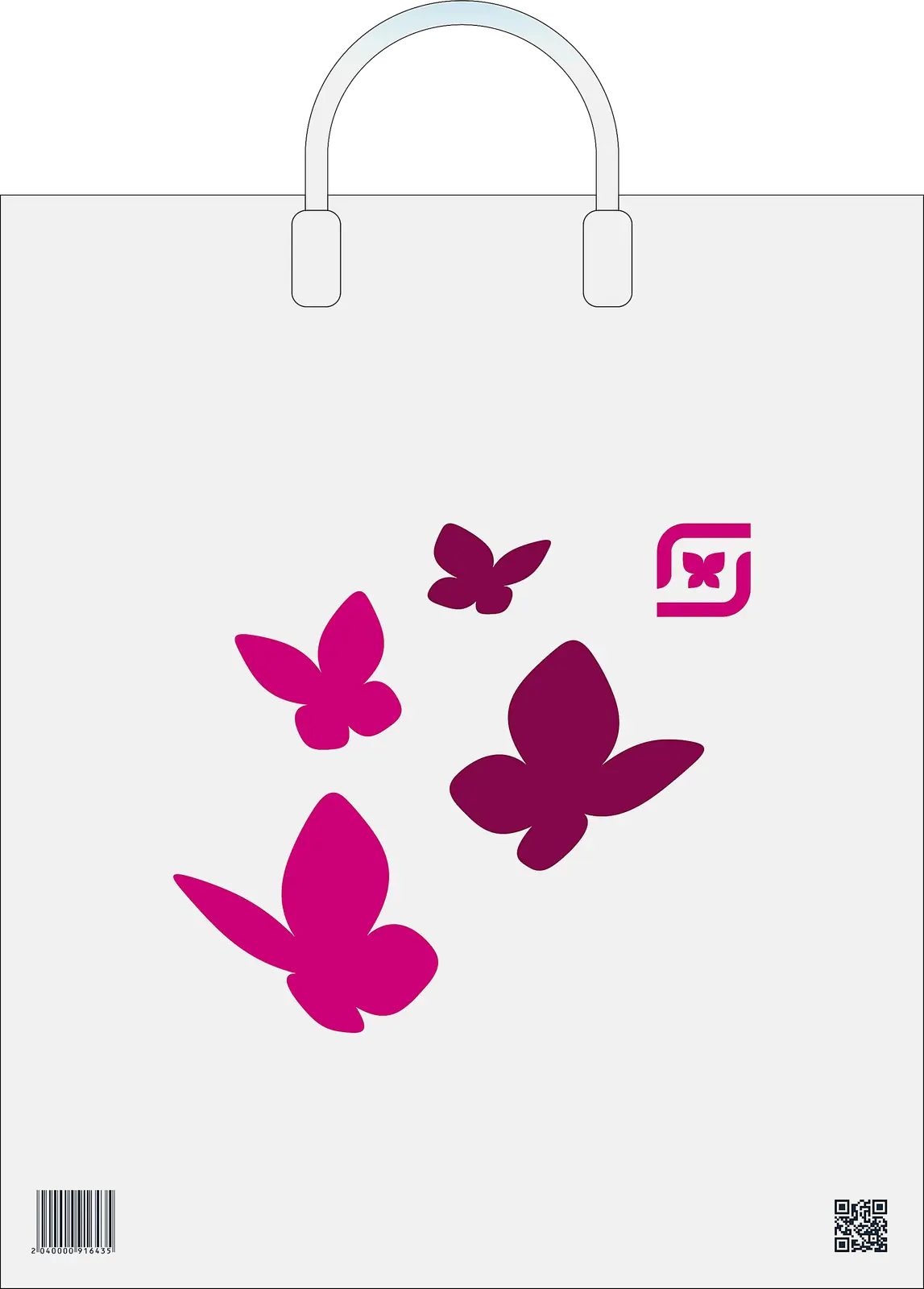 Пакет Магнит с пластиковыми ручками 38*45см