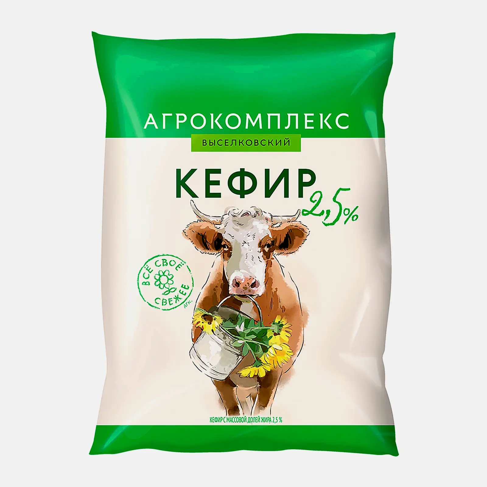 Кефир Агрокомплекс 2.5% 900мл