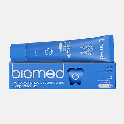 Зубная паста Biomed HealthyWhite молекулярное отбеливание Гуава 65г