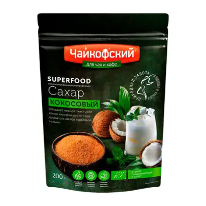 Изображение товара Сахар Чайкофский кокосовый 200г