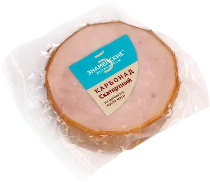 Изображение товара Карбонад свиной варено-копченый Знаменские деликатесы 600 г высокого качества