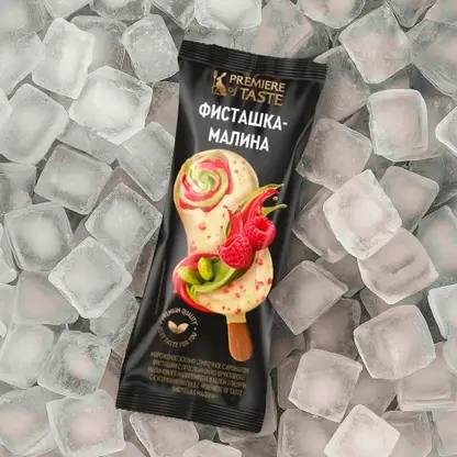Изображение товара Мороженое Фисташка-малина эскимо Premiere Of Taste 80г