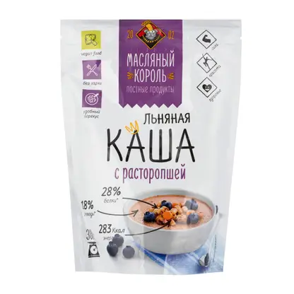 Изображение товара Каша Масляный Король льняная с расторопшей 300г