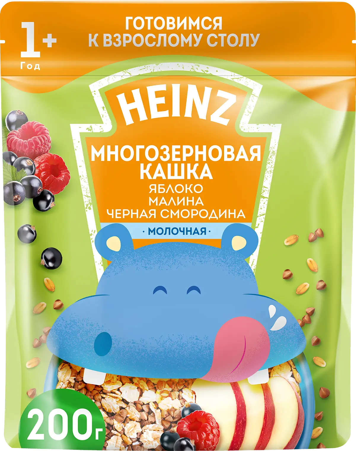 Каша Heinz Я Большой многозерновая мол яблоко малина смородина 200г — в  каталоге на сайте сети Магнит | Челябинск