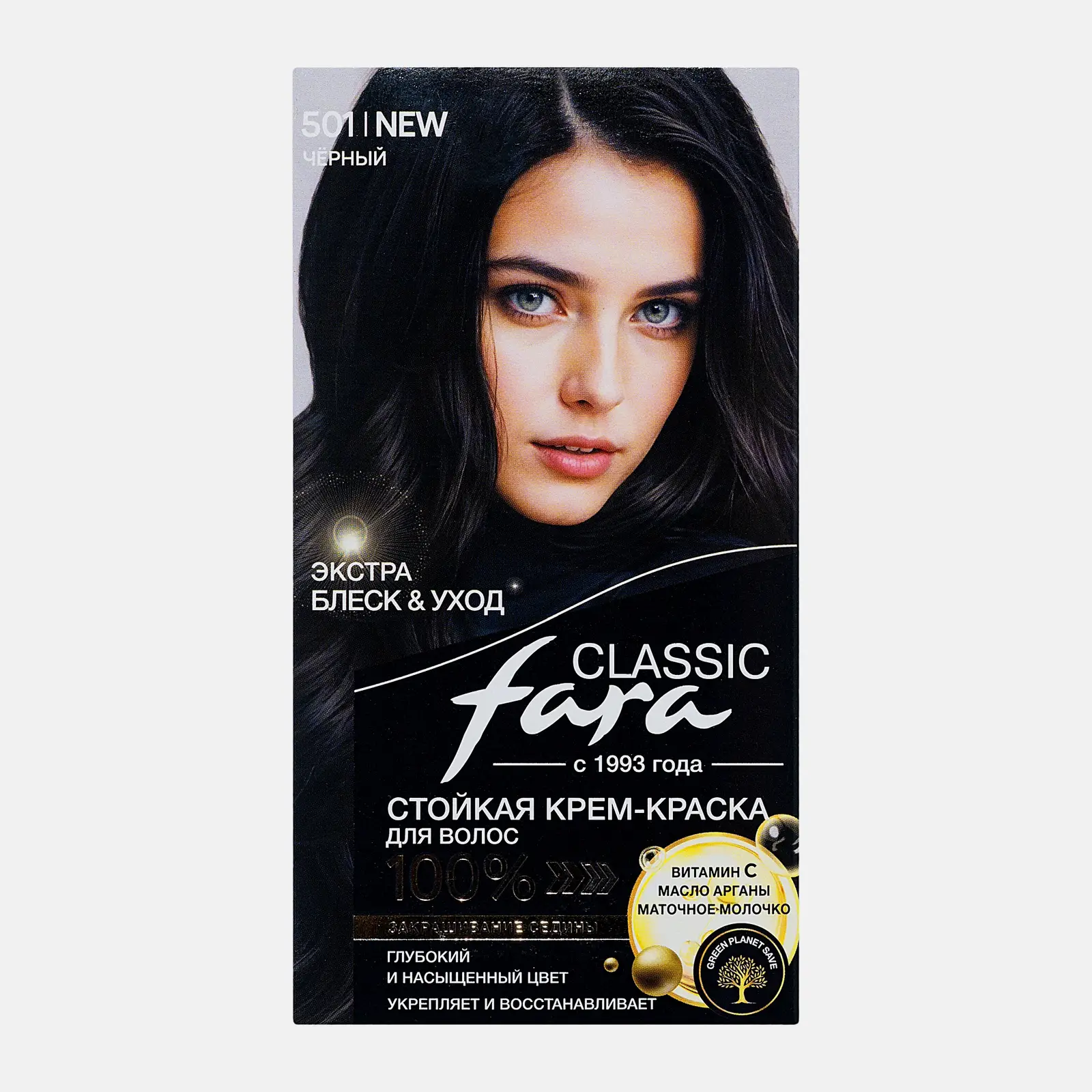 Крем-краска для волос Fara Classic 501 Черный
