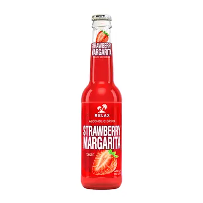 Пивной напиток Relax Strawberry Margarita нефильтрованный пастеризованный 5.5% 330мл