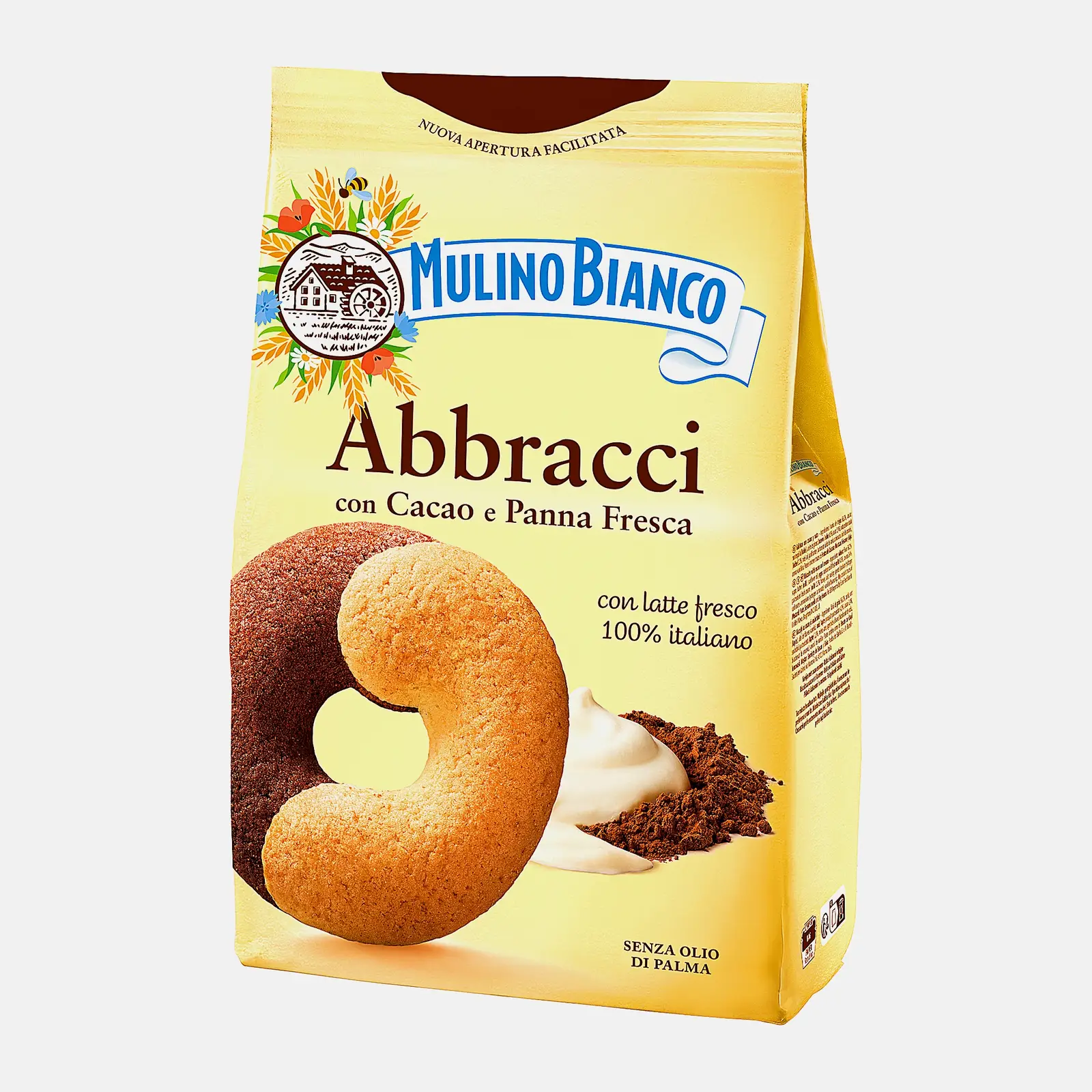 Печенье  с какао и сливками Mulino Bianco Abbracci 350г