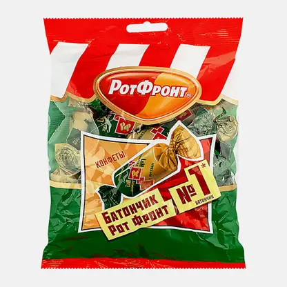 Конфеты Рот фронт Батончики с орехами 250г