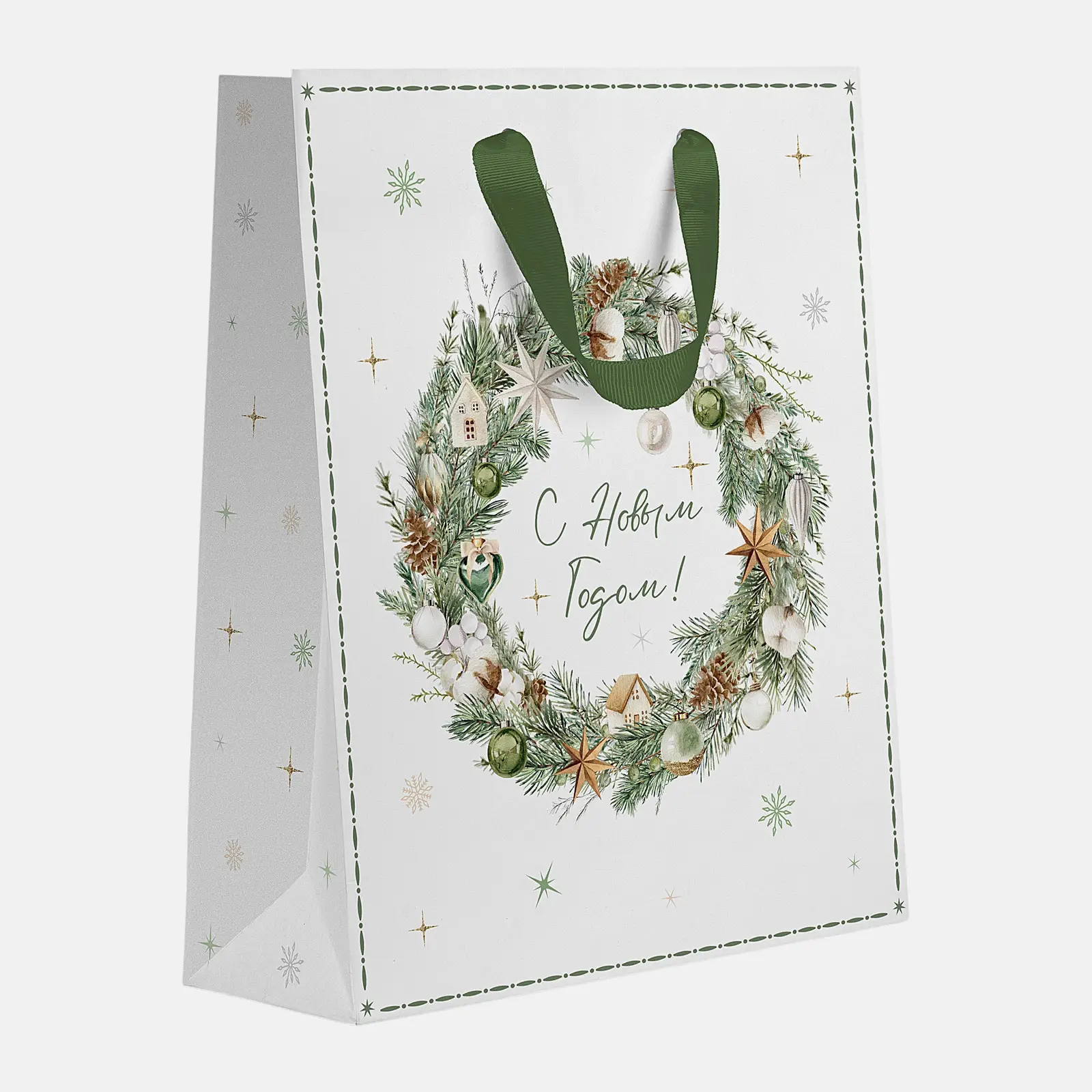 Подарочный пакет Christmas Woodland Сити Хоум Трейд 31*25*11см в ассортименте - фото 3