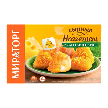 Изображение товара Наггетсы Мираторг Классические сырные 250г