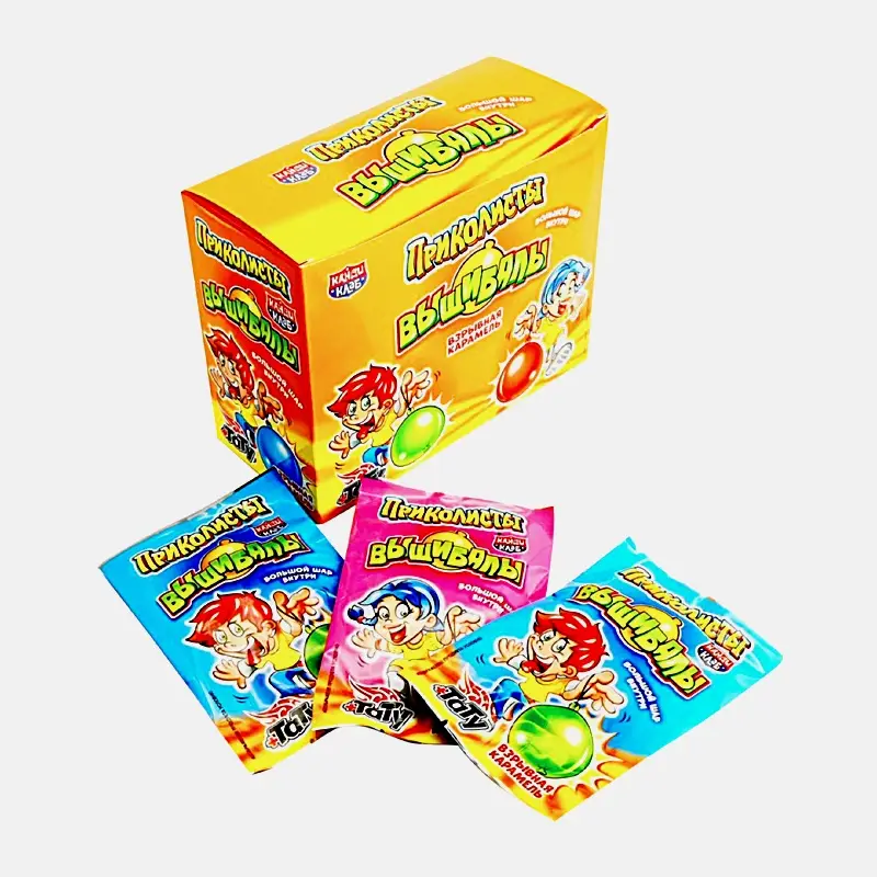 Изображение товара Взрывная карамель Вышибалы с тату и игрушкой Канди клаб 1г в ассортименте
