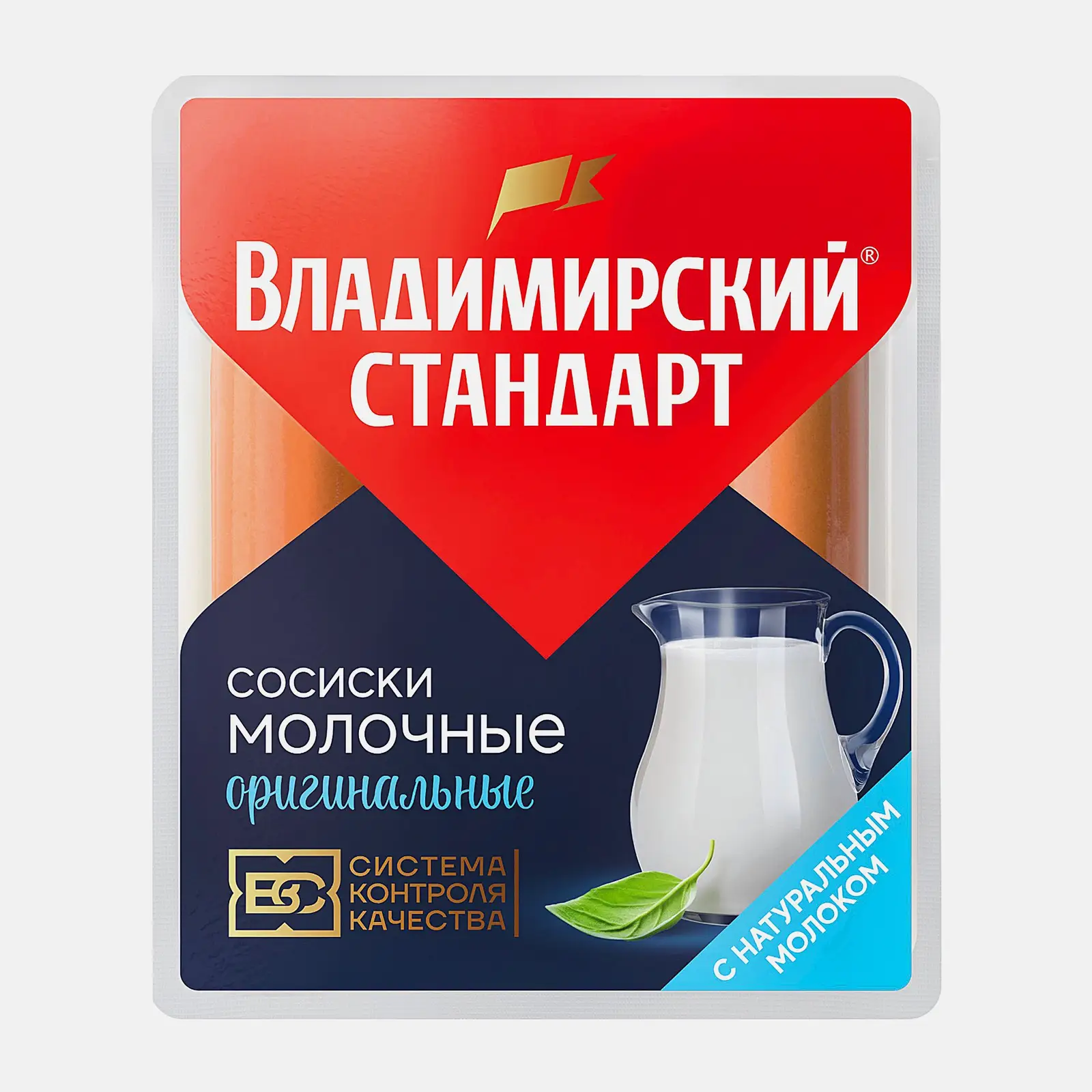 Изображение товара Сосиски Владимирский стандарт Молочные оригинальные 480г