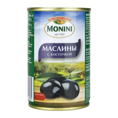 Изображение товара Маслины с косточкой Monini 300г