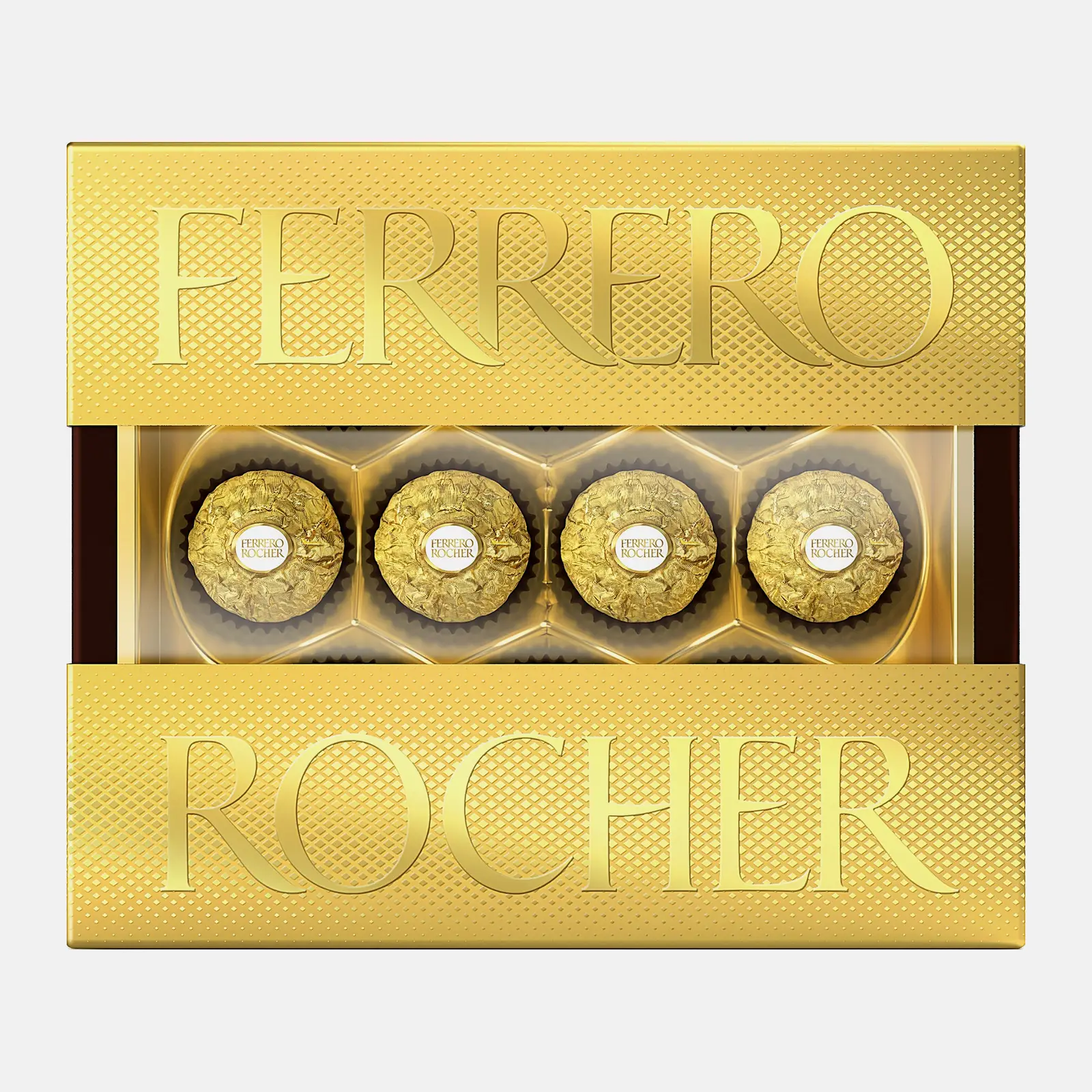 Изображение товара Конфеты Ferrero Rocher 125г - шоколадные с орехами и вафельной оболочкой