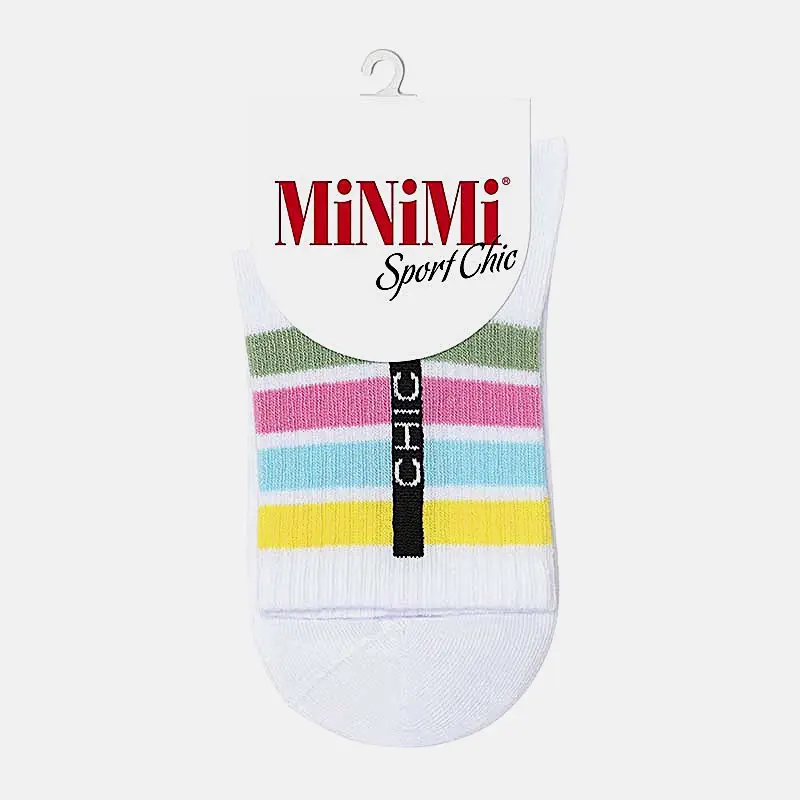 Женские носки белые р.39-41 Minimi Sport Chic 4304