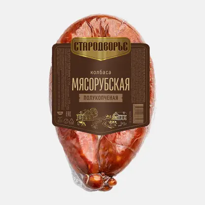 Колбаса Мясорубская полукопчёная Стародворье 280г