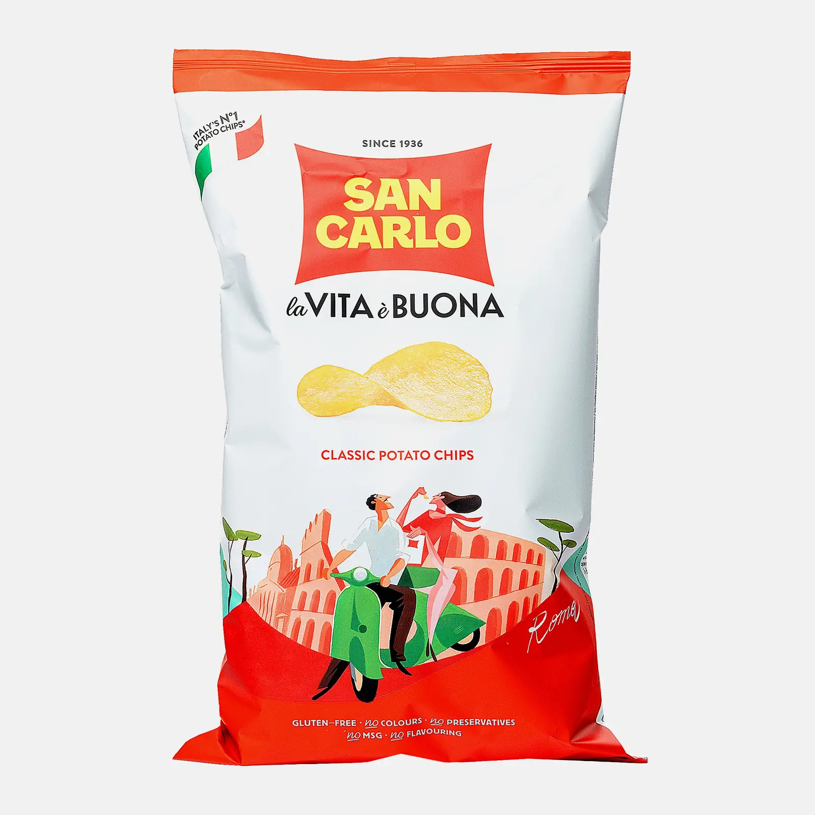 Чипсы классические San Carlo 180г Чипсы классические San Carlo 180г